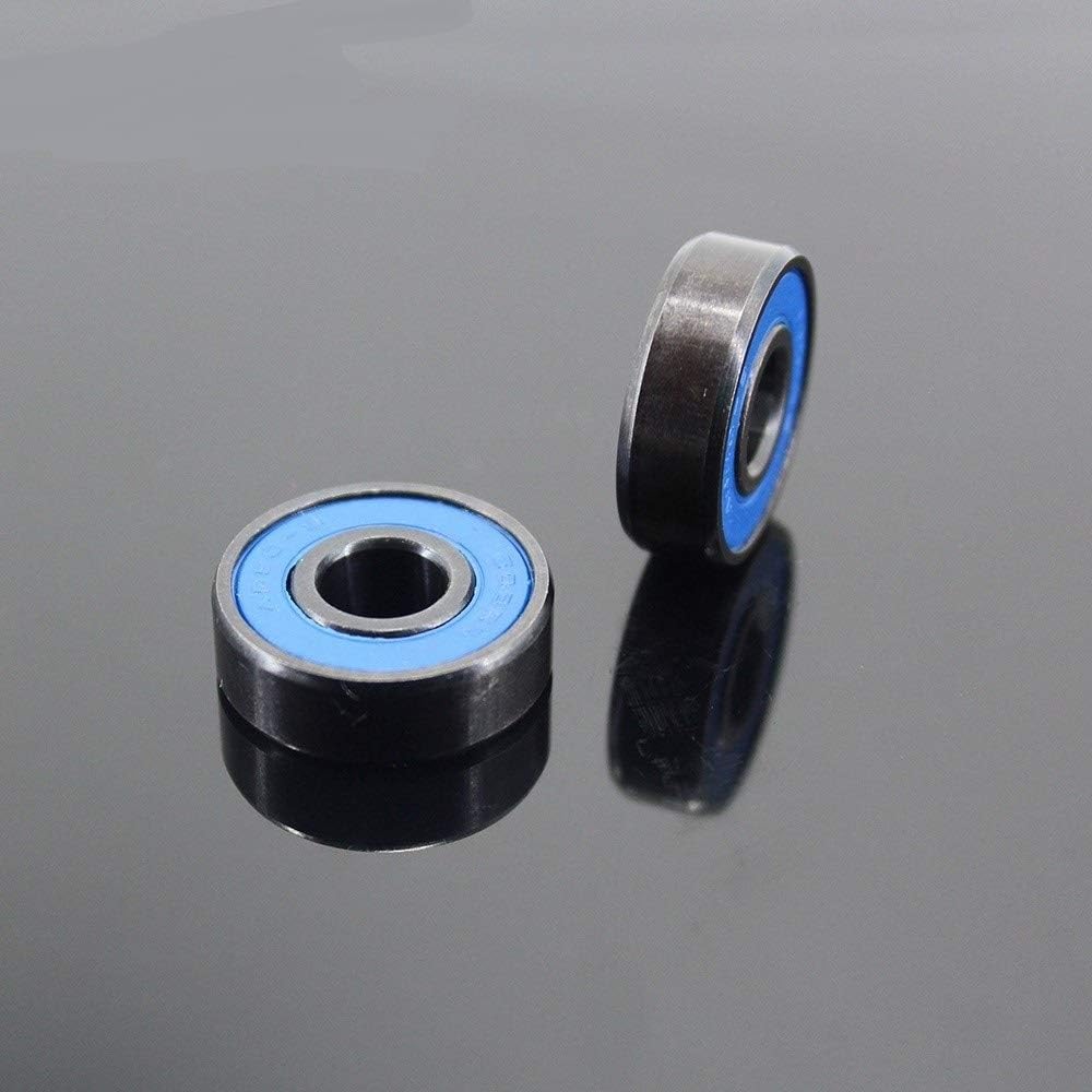 608-Black Skateboard Bearings ABEC-9 608 V RS Surface Black PA66 Cage Ball Bearing 8x22x7mm