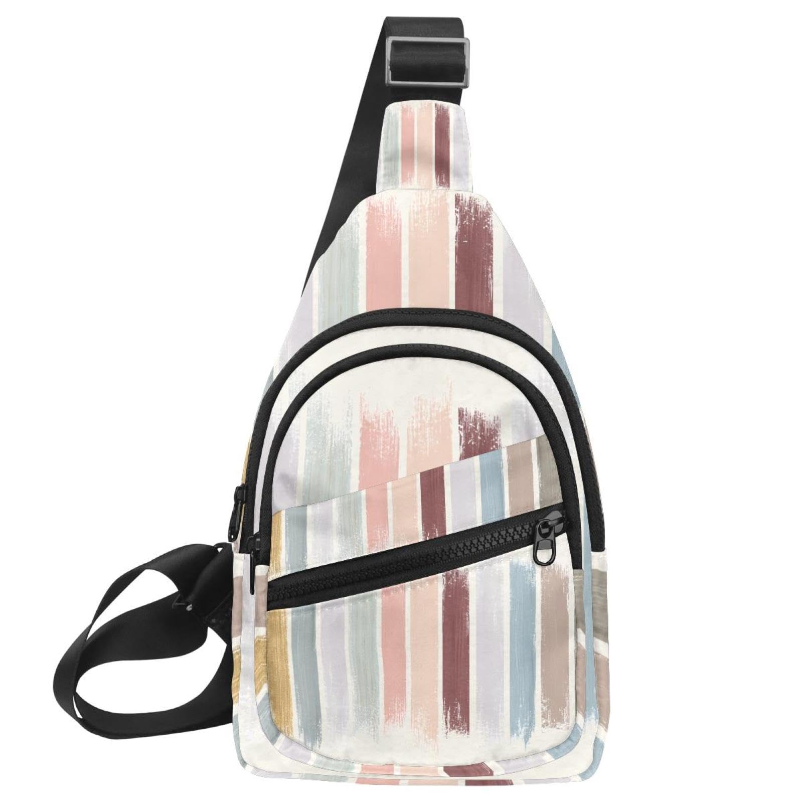 Sac à bandoulière multifonction avec fermeture éclair compact et plat