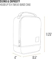 Vista 5 de Carhartt Insulated Lunch Cooler For Men and Women, Fully Insulated Lunch Pale for Everyday Use, Black