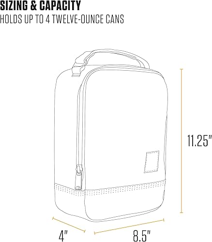 Miniatura 5 de Carhartt Enfriador de almuerzo aislado para hombres y mujeres, totalmente aislado para el uso diario, color rosa