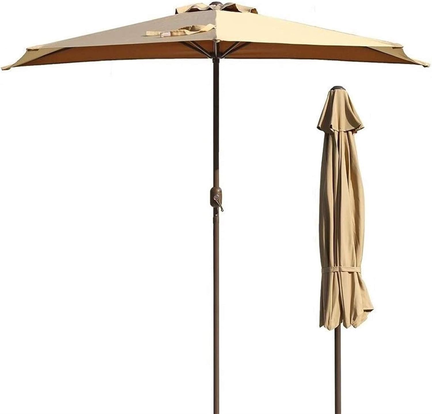 Vented Table Parasol Outdoor Garden Parasol Outdoor Umbrella Patio Parasol Bistro Wall Balcony Door Window Sunshade Market Umbrella,Without Parasol Base