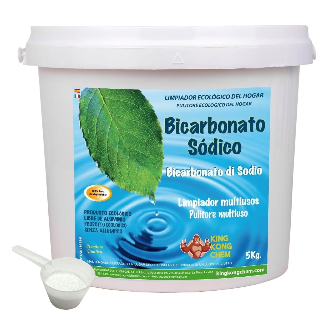 Bicarbonato de Sodio 5 kg Limpiador Ecológico Hogar DIASA