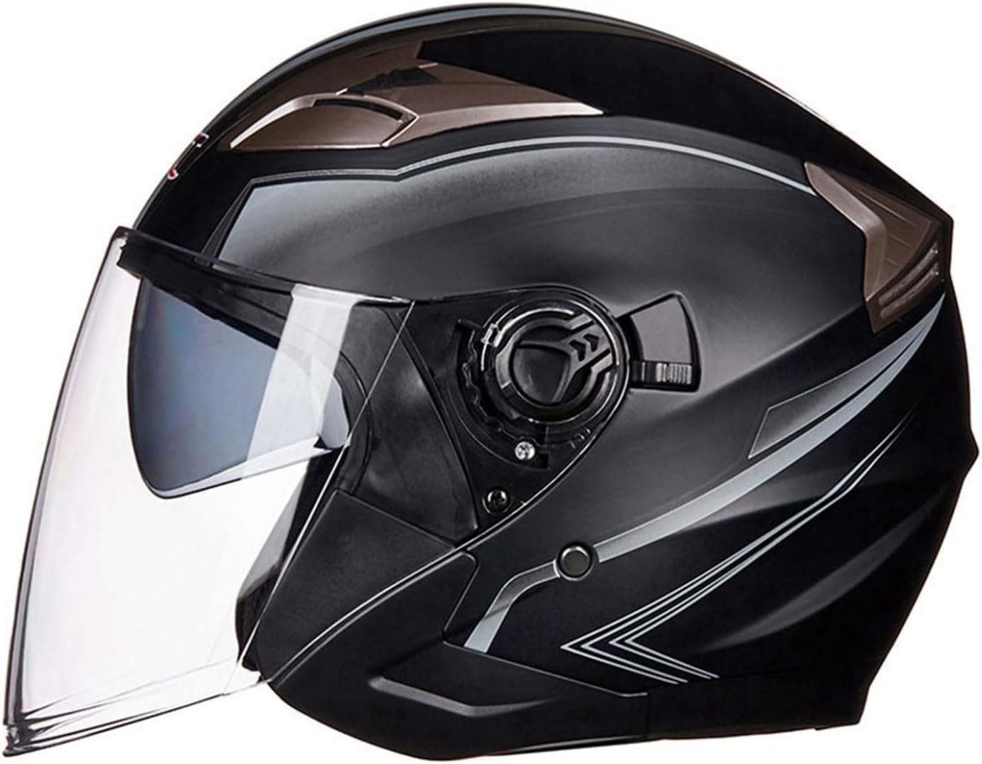 Amazon | Lycutusバイクヘルメット ジェット ダブルシールド UVカード 