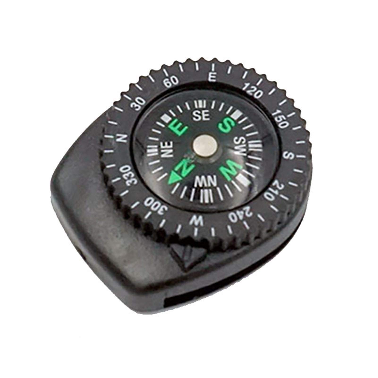 ACiyD Brújula Mini Pulsera brújula portátil Desmontable Reloj Banda Deslizamiento Senderismo Viaje muñeca Viaje Emergencia Supervivencia Herramienta de navegación