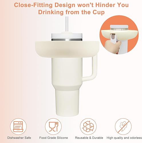 Miniatura 3 de OPAICO Stanley - Cuenco para aperitivos Stanley de 3040 onzas, bandeja de aperitivos reutilizable de silicona para Stanley, bandeja de aperitivos