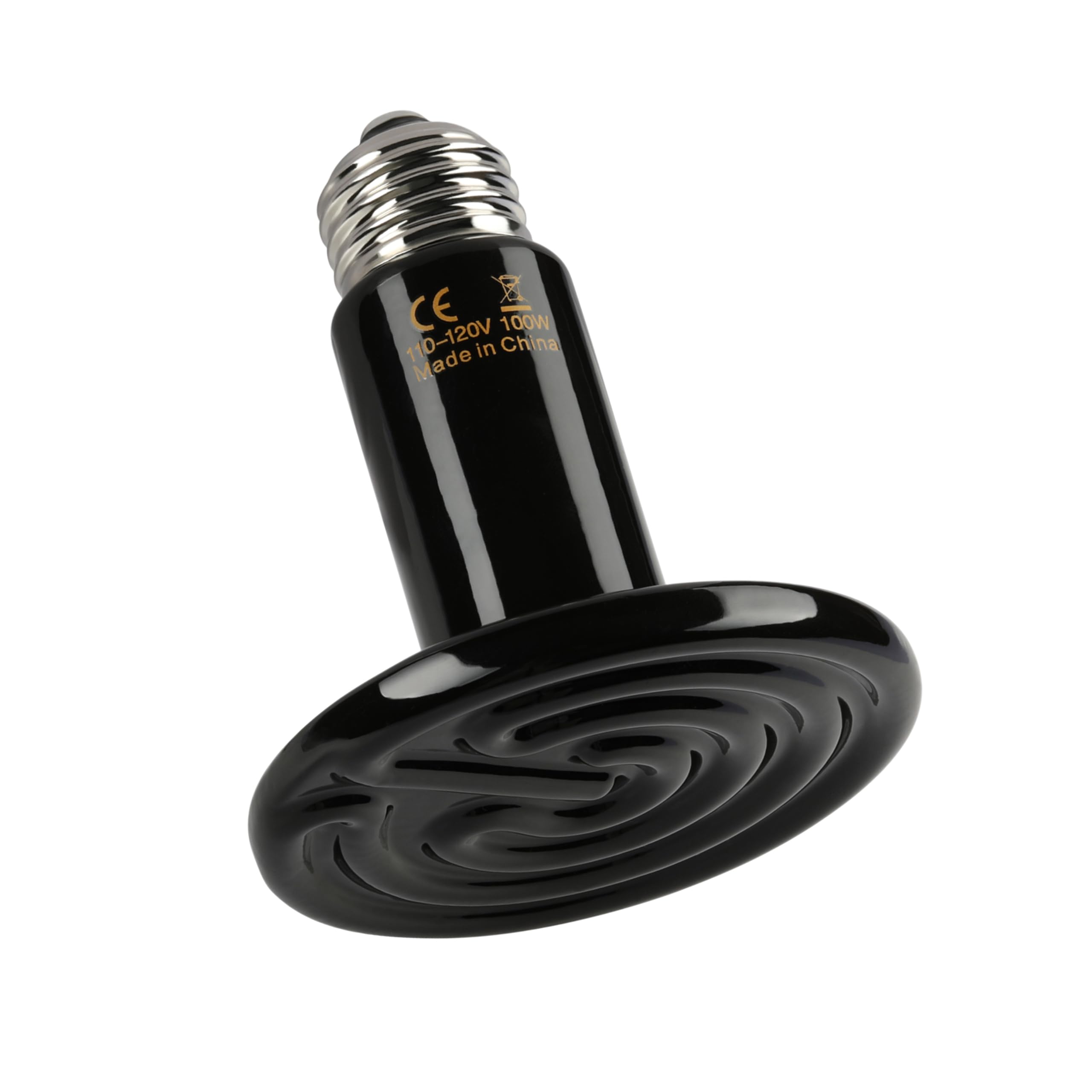 Simple Deluxe 100W Ceramic Heat Emitter, Reptile Heat Lamp No Light Emitting Heat Bulbs for Amphibian Terrarium, Bearded Dragon Lizard Snake Turtle, Brooder Coop Incubating Chicken