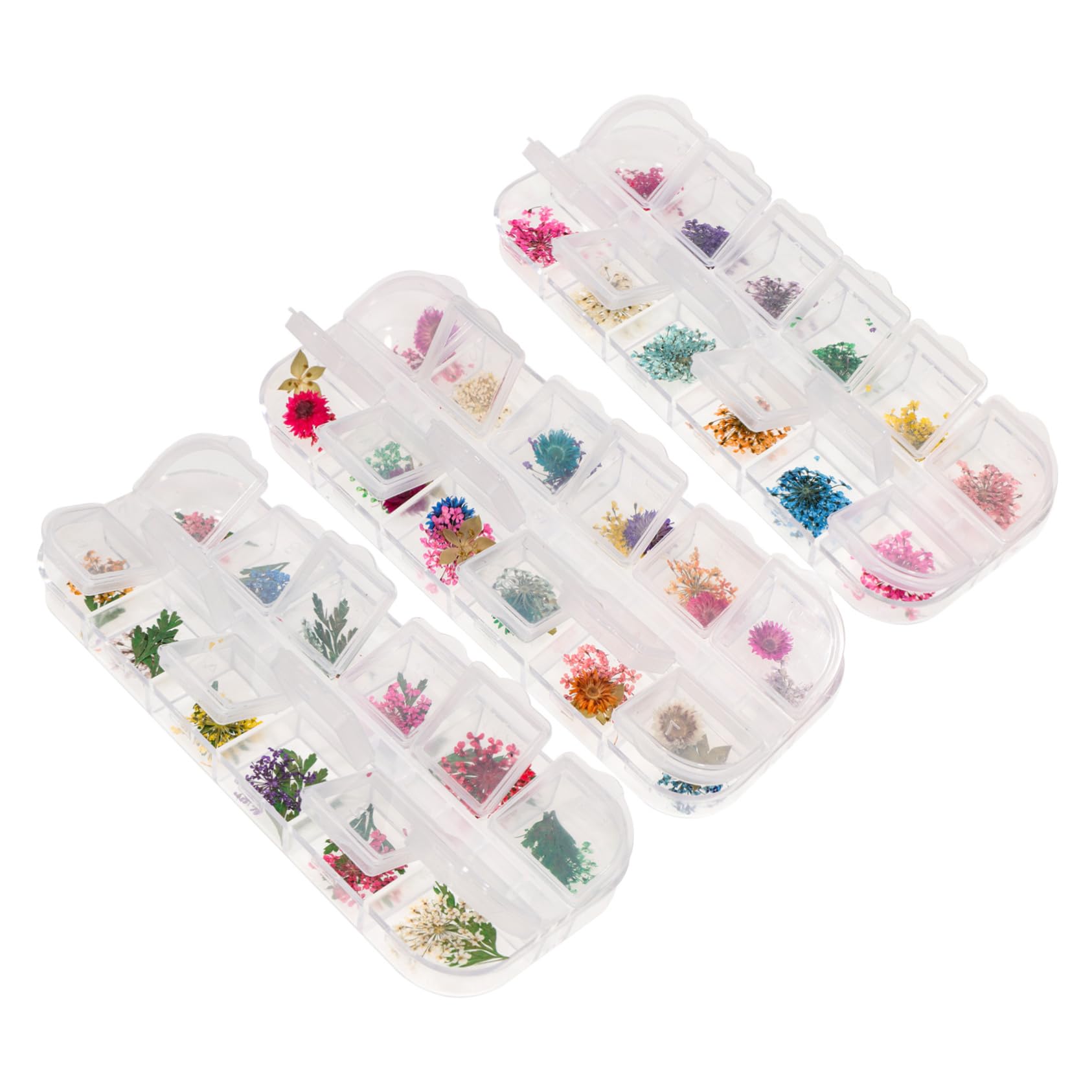 Amosfun Fleurs Séchées Naturelles pour Résine Époxy Kit De Boîtes pour Artisanat De Et Bougie Décoration Créative Parfum Naturel Et Éclat