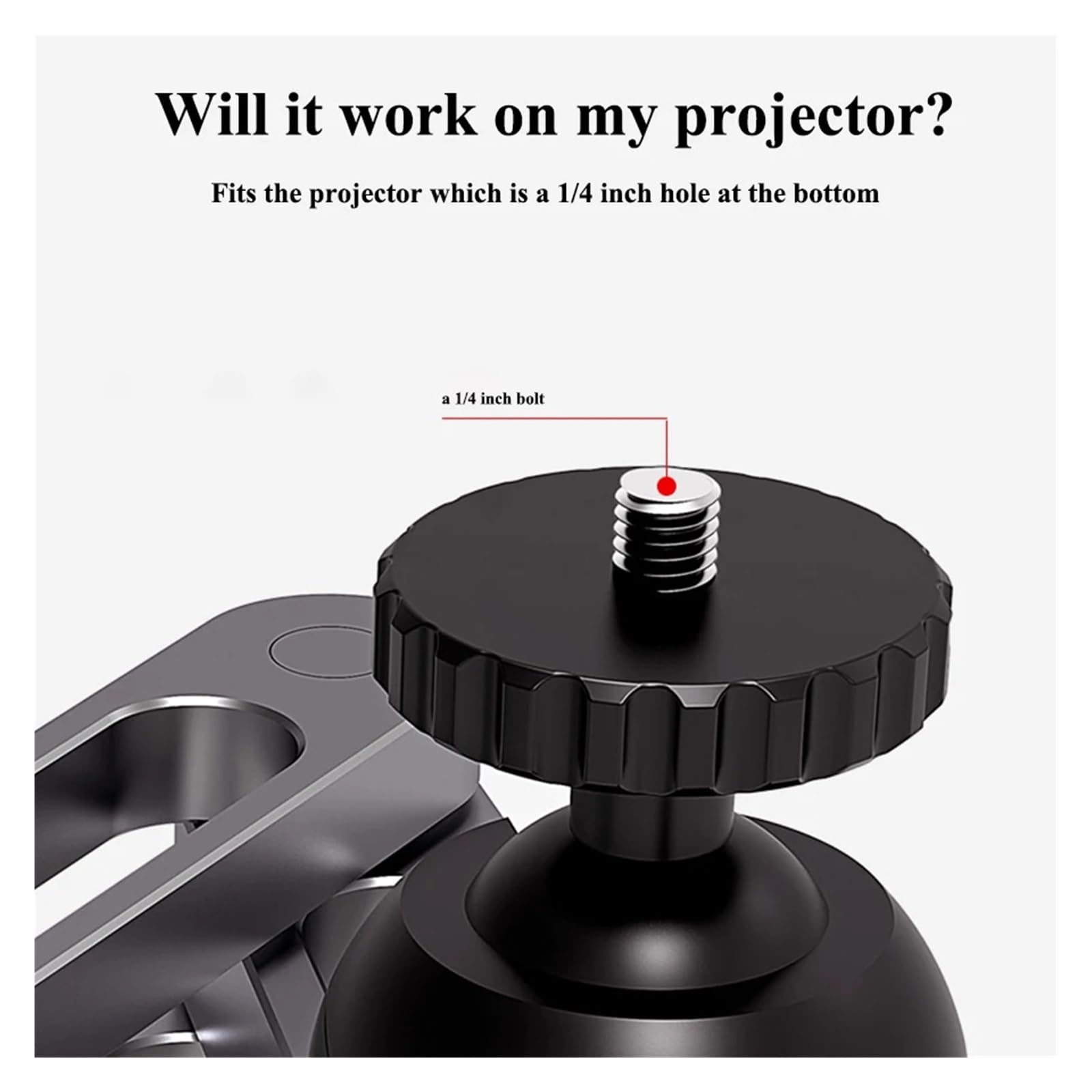 Soporte De Pared For Proyector Compatible con Tornillo XGIMI De 1/4 De Pulgada