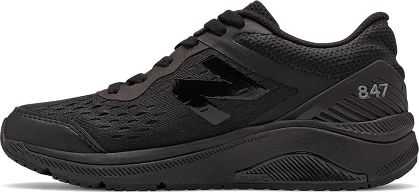 New Balance Women's 847 V4 Walking Shoe, Black,Black,Black, 6