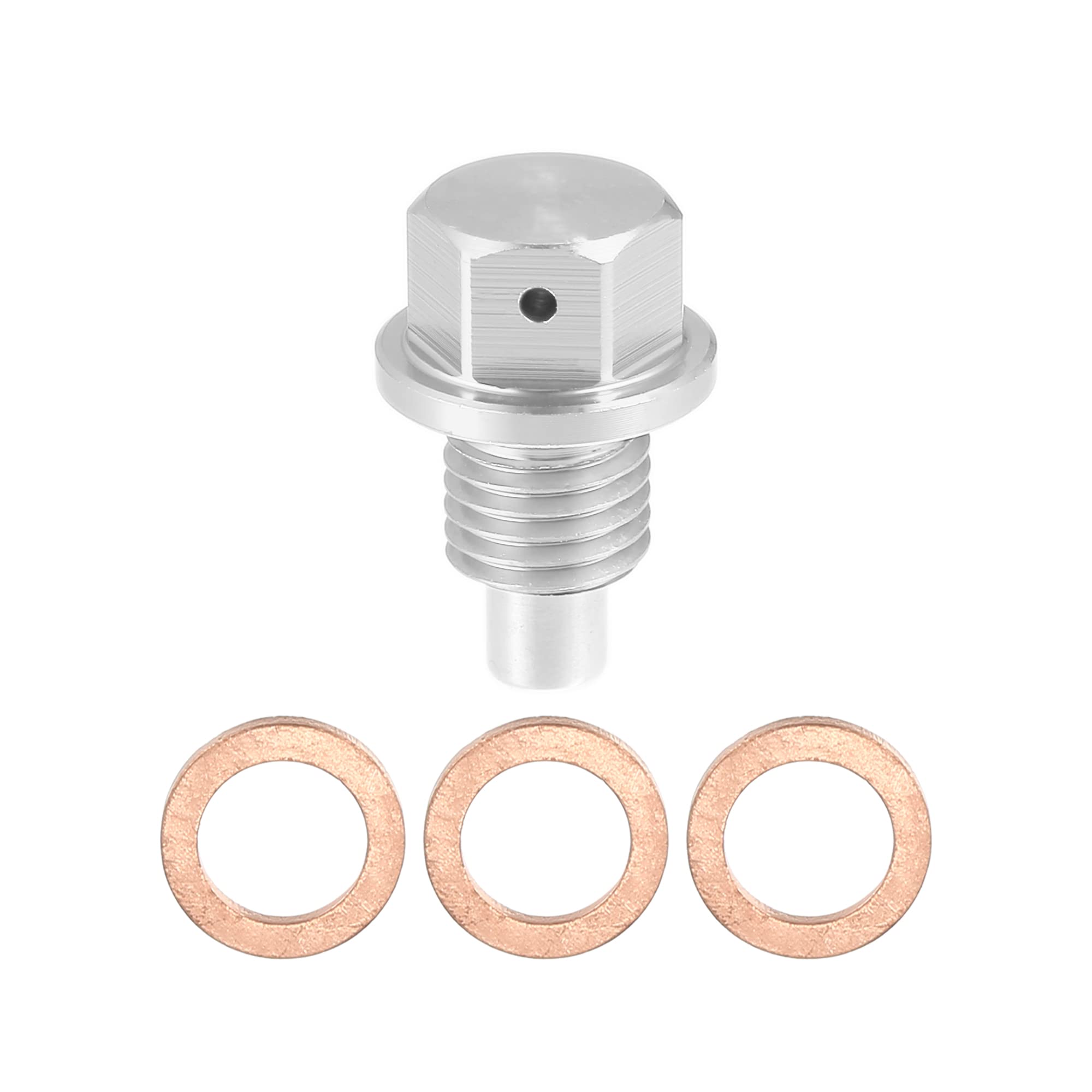 Boulon De Carter D'huile, Vis De Bouchon De Vidange D'huile Magnétique Modification En Alliage De Titane(M14 X 1.5