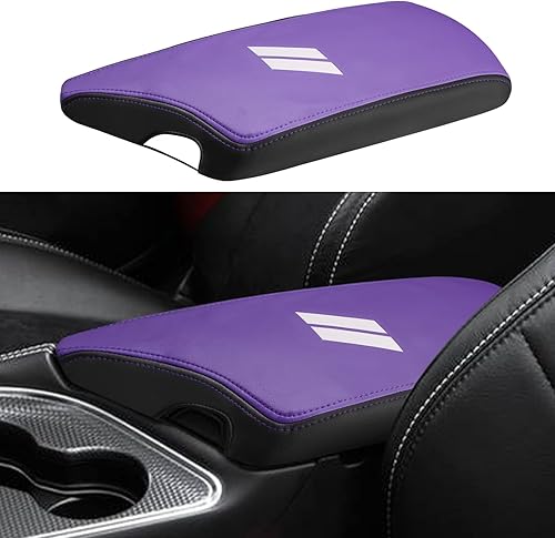 Miniatura 11 de INTGET Funda de Reposabrazos de Consola Central de Coche para Accesorios Dodge Challenger 2023 2022 2021 2020 2019 2018 2017 2016 2015 Funda