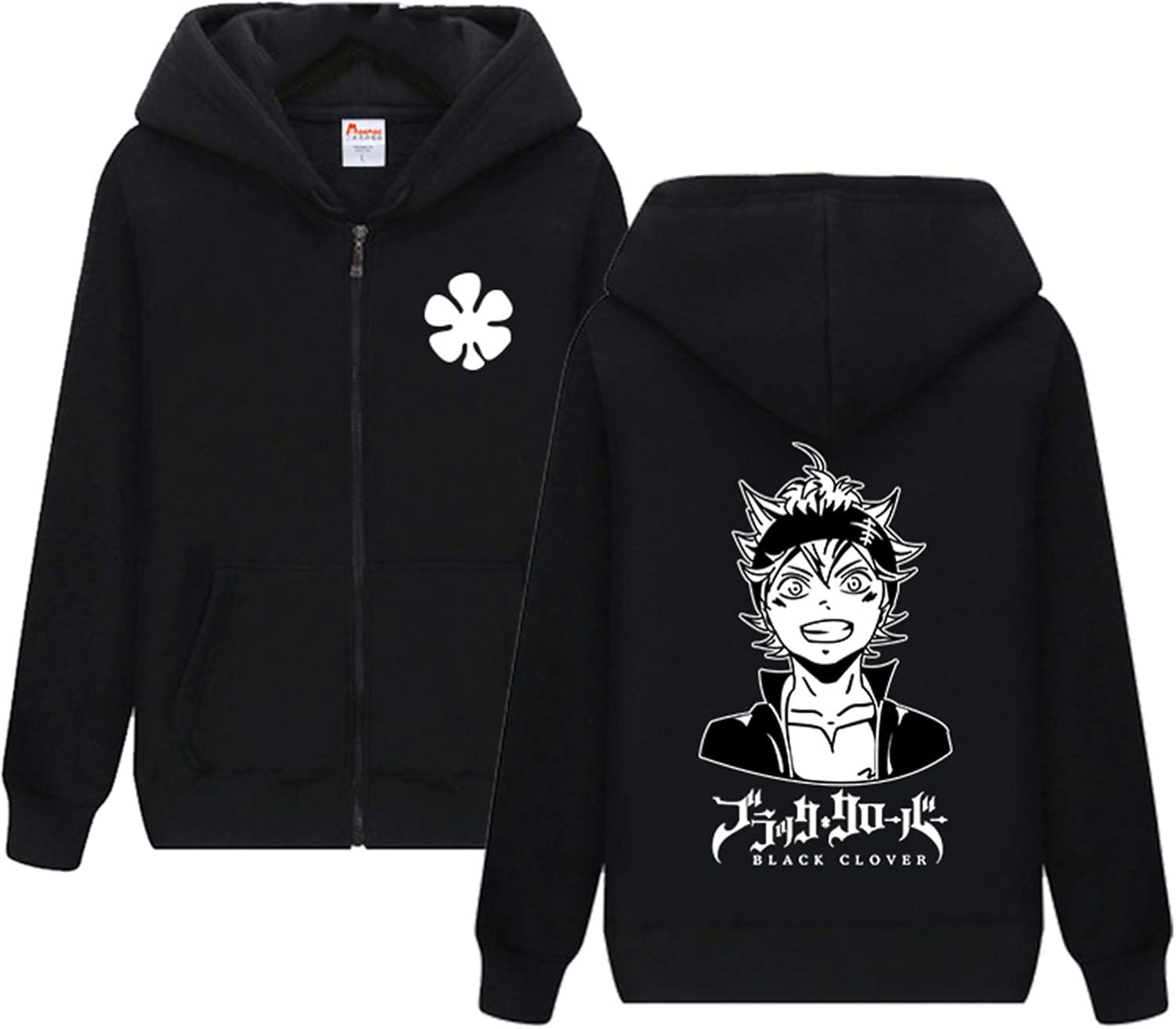 Unisex Anime Black Clover Long Sleeve Hooded Sweatshirt