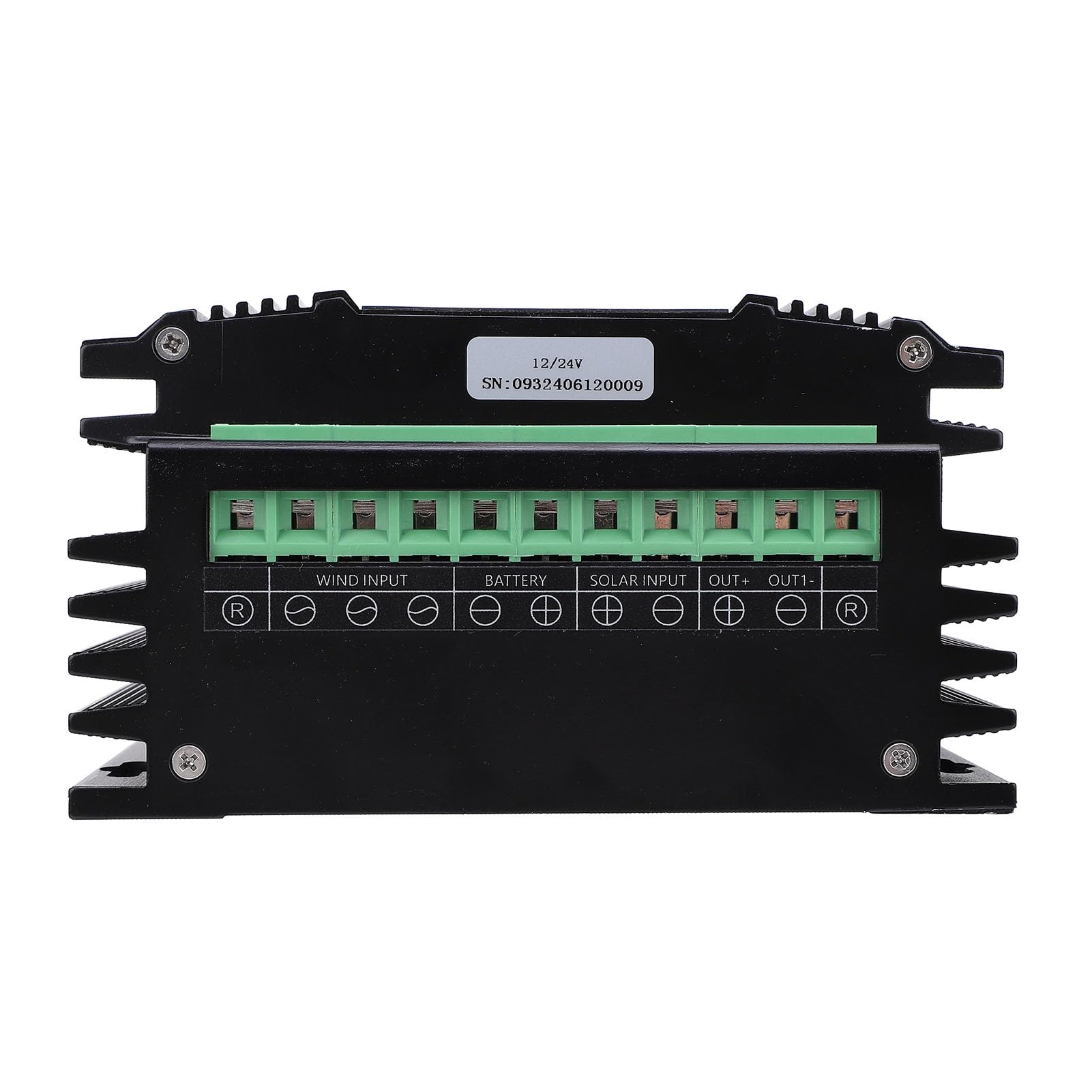 FTVOGUE Hybrydowy System Kontrolera Energii Wiatrowej 12 V / 24 V MPPT Kontroler ładowania z Wyświetlaczem LCD do Domowego Oświetlenia Morskiego i Ulicznego Efektywne ładowanie Panelu Słonecznego