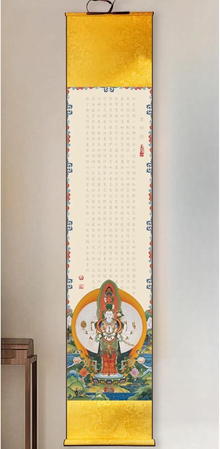 LEEDJUINE Hand-Copy Buddhist Scriptures Scroll Wall Painting Calligraphy Tracing Painting Copybook