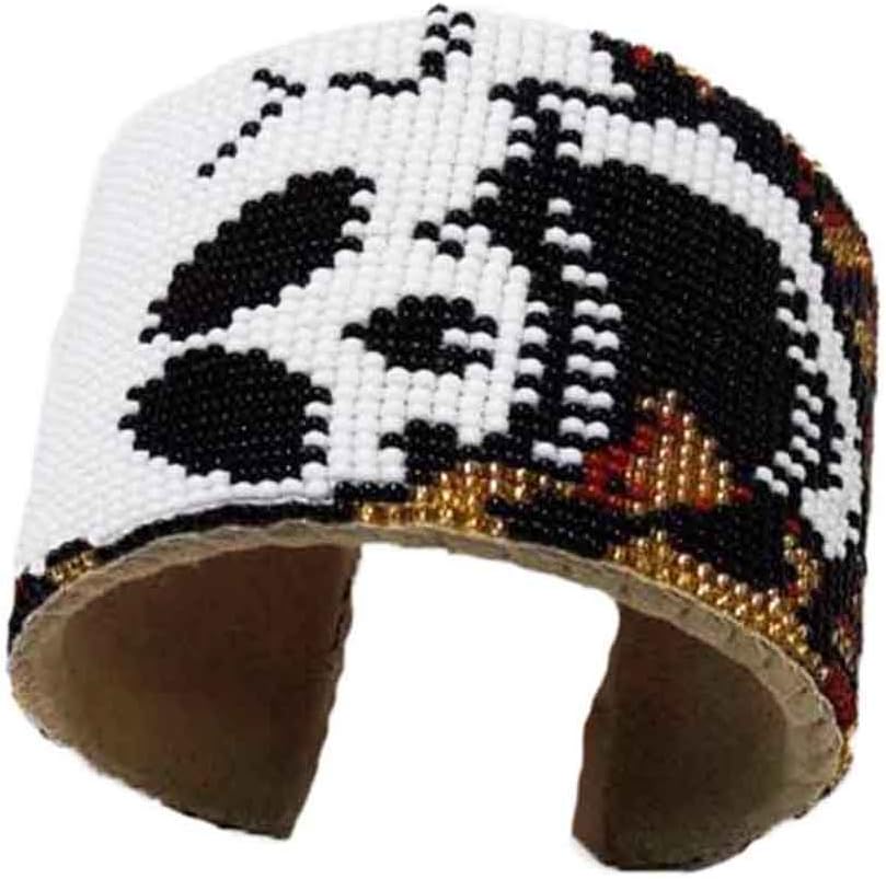 Seed Bead Jewelry: Handmade Native American Style Leather Bracelet