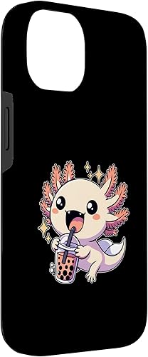 Miniatura 6 de Funda de té de burbujas japonesa para iPhone 11 Pro Max Kawaii axolotl Boba