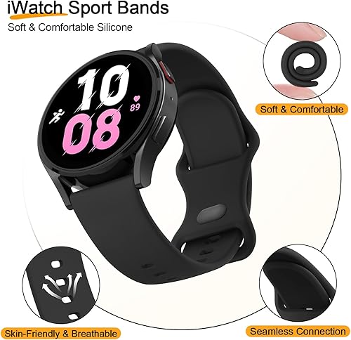 Miniatura 3 de Vancle Correas de 0.866 pulgadas para Fossil Gen 6Fossil 5E 1.732 in  Fossil Gen 5 LTECarlyleGarrettreloj inteligente Julianna para mujer, correa de