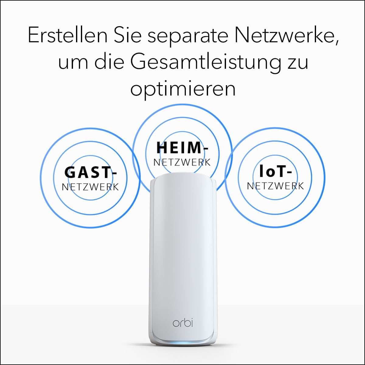 NETGEAR Orbi Serie 770 | Mesh WiFi 7 System | RBE773 | Mesh WiFi 7 Router und 2 Satelliten | Bis zu 11 Gbit/s | Abdeckung bis 540 m² | 100 Geräte | 2,5-GB-Internetport | Tri-Band BE11000 | 3 Pack