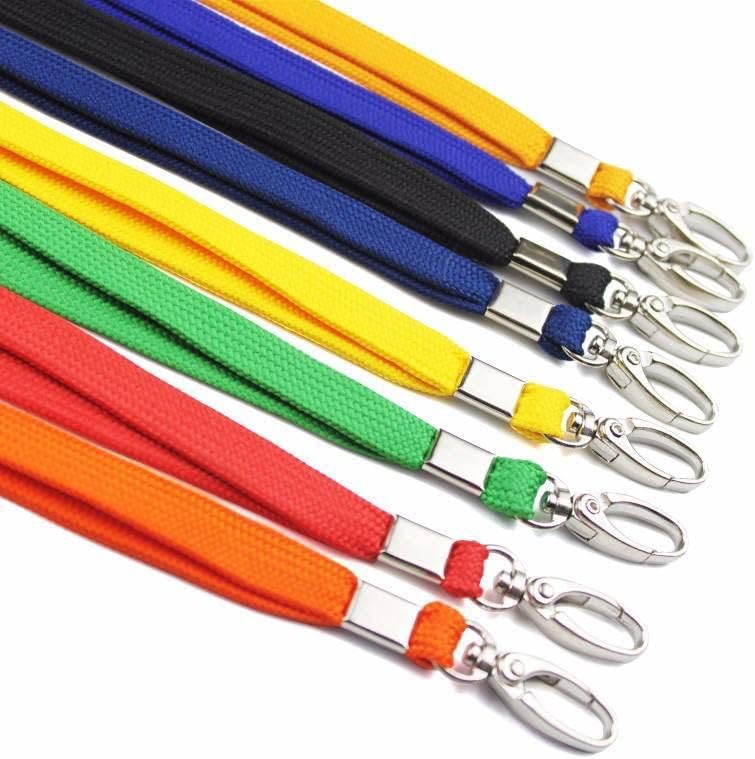 Bird Fiy Black Lanyard 100 Pack Bulk Lanyards for Id Badges Holders Each Lanyard 17 Inch with 360° Swivel Hook - Image 5