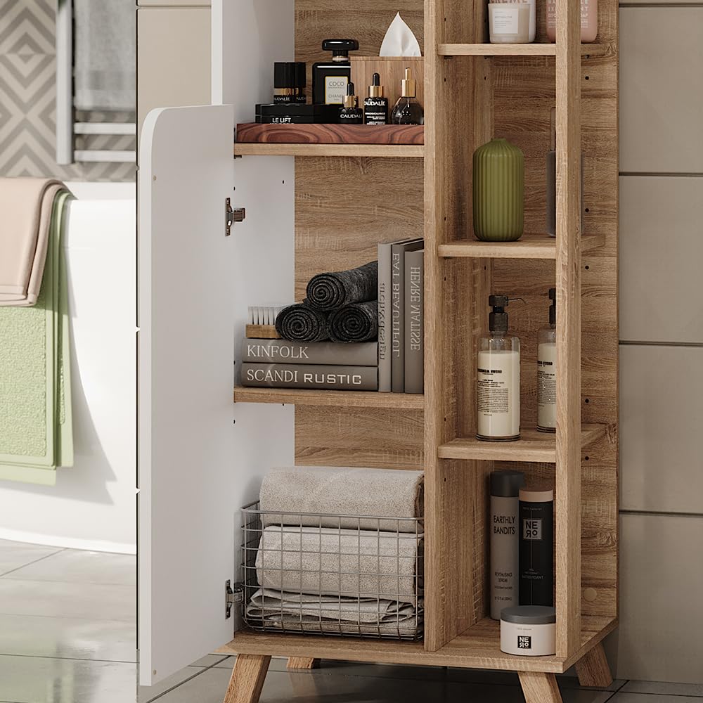 Vicco Hoge kast Karen, Sonoma/antraciet, 50 x 175 cm met 2 deuren | Sonoma/Antraciet | Hoge kast | 406673149605106