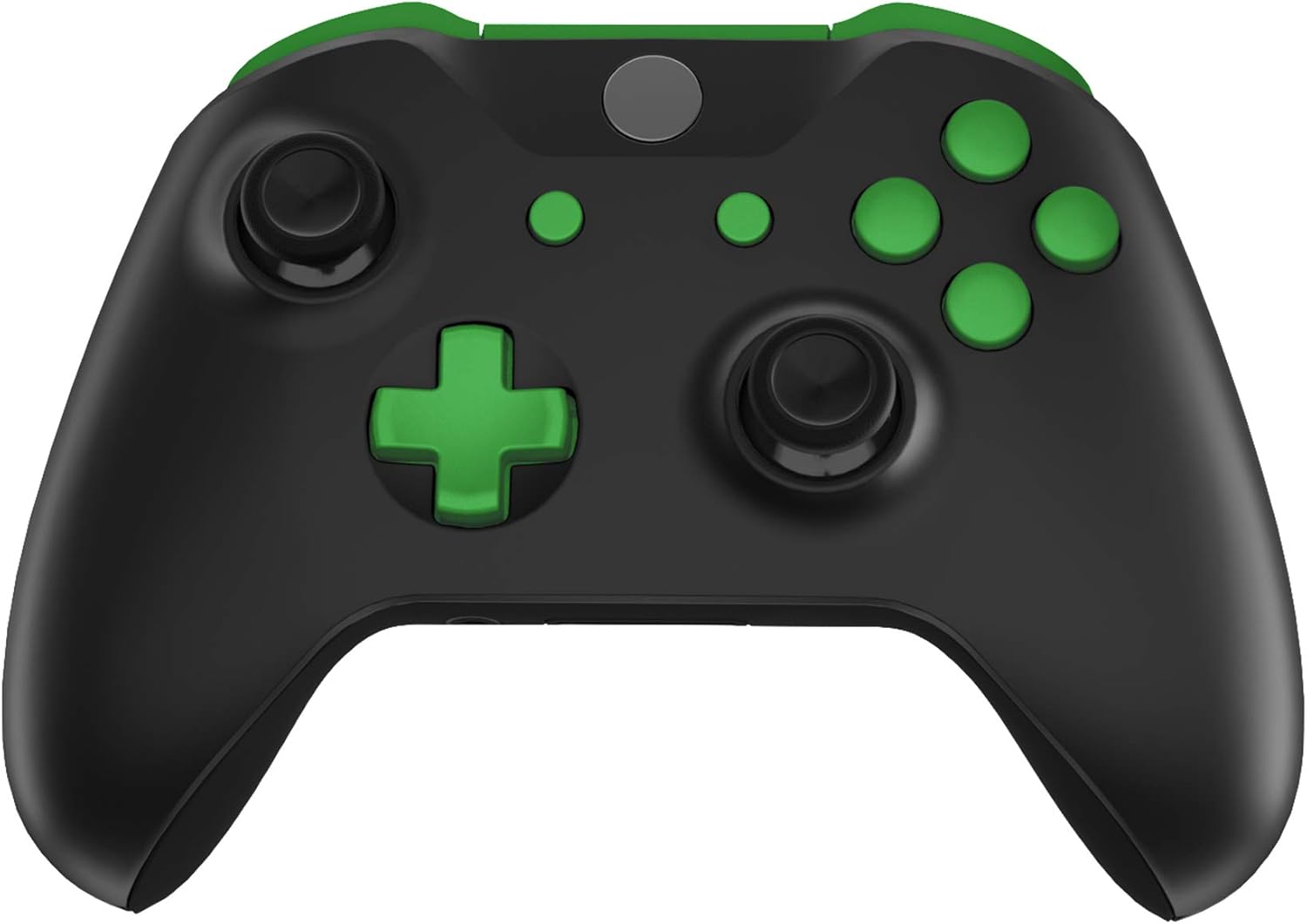 eXtremeRate LB RB LT RT Bumpers Triggers D-Pad ABXY Start Back Sync Buttons, Green Full Set Buttons Repair Kits with Tools for Xbox One S & Xbox One X Controller (Model 1708)