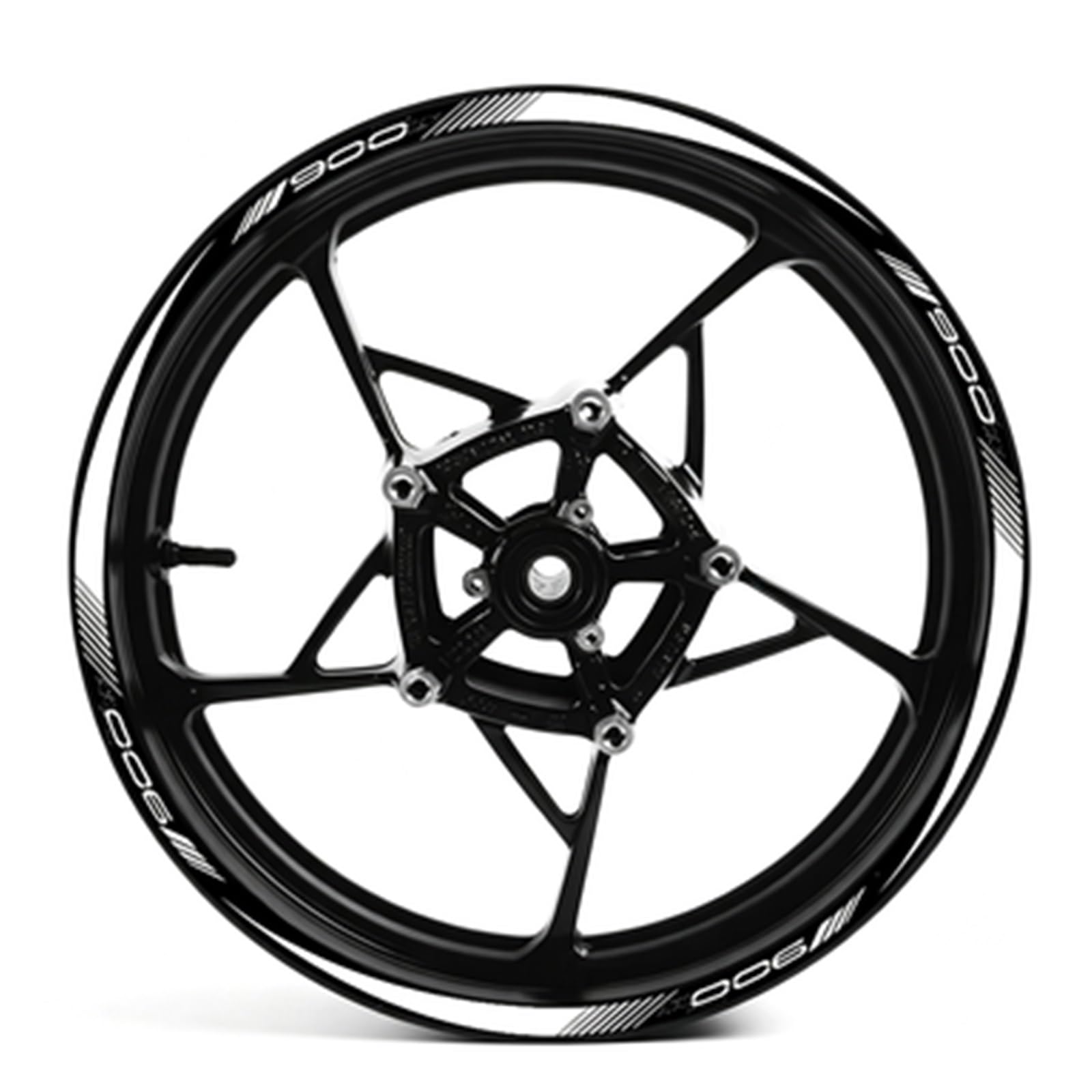 Motorcycle Wheel Sticker Reflective Rim Stripe Decals for Kawasaki for Z900 Wheel Rim Sticker(Color2)