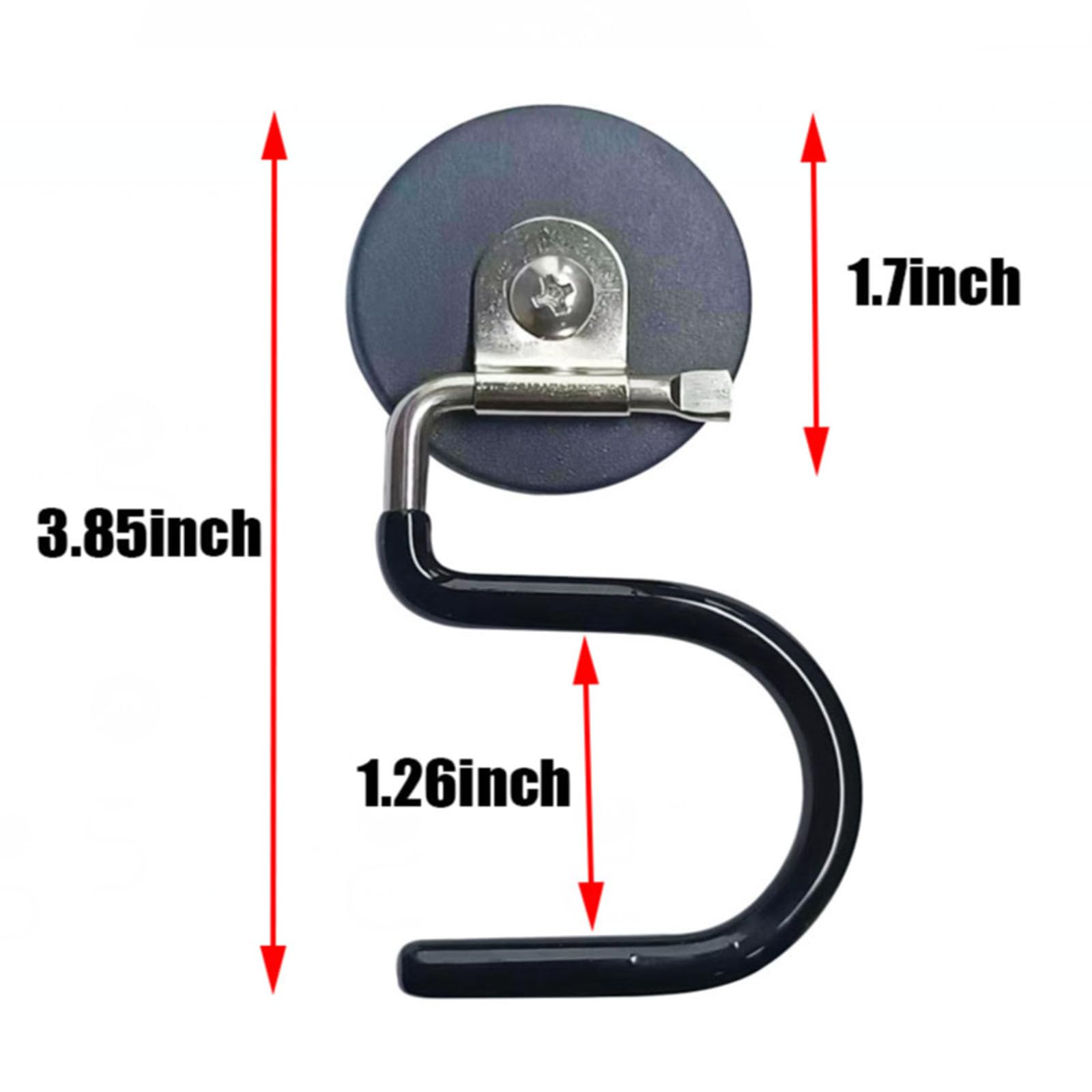 Soporte magnético para escobas, gancho magnético en forma de S, de acero inoxidable, resistente, soporte para escoba y trapeador para cocina, garaje, 2 unidades 2