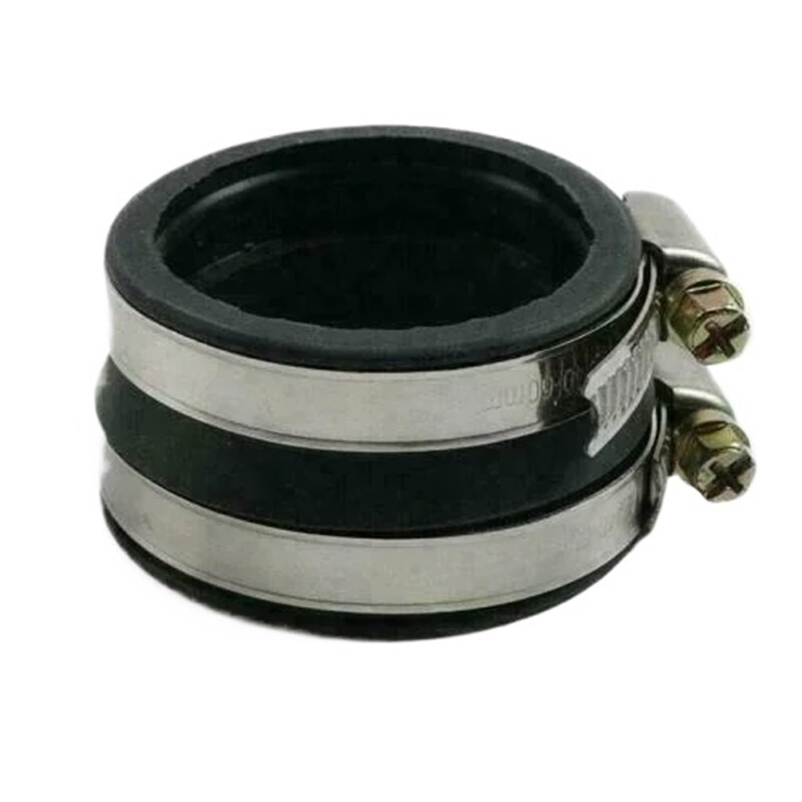 Flexible PVC Pipe Coupling Intake Manifold Carburetor Boot Flange Carb Holder W/Clamp