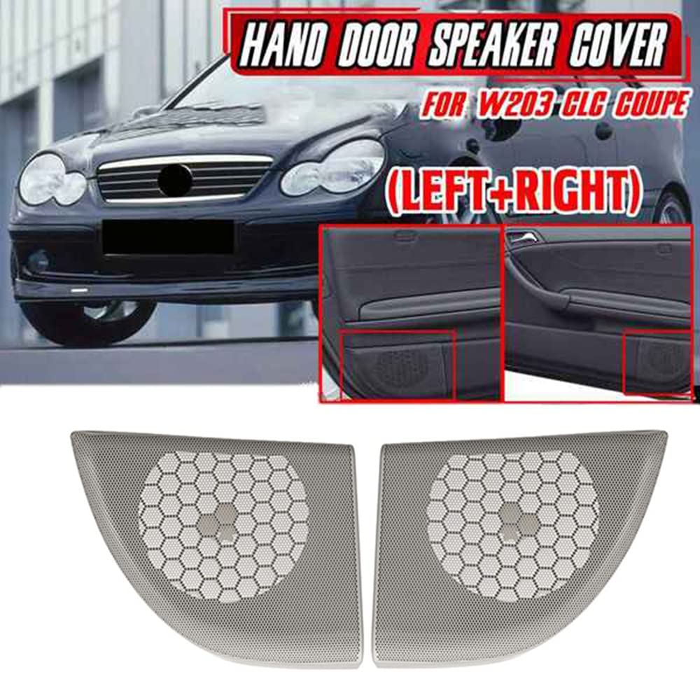 2 Piezas Cubiertas Decorativas de Altavoz de la Puerta Delantera de Coche Rejilla de Altavoz para - Coupe W203 2008-2011 A20372703887E94