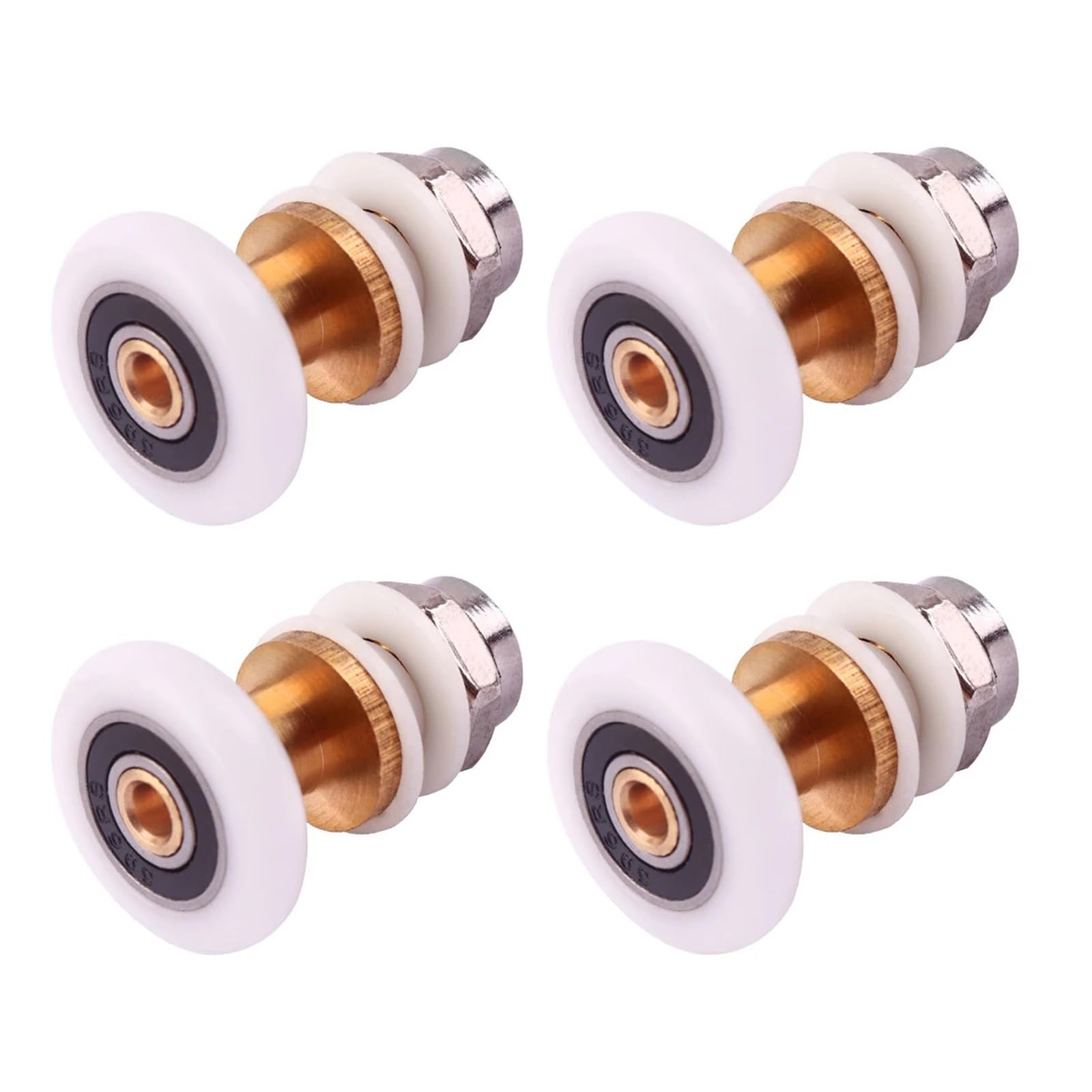 Vnakrny 20X5mm Shower Door Rollers 12Pcs 20-27Mm Brass Eccentric Roller Hardware