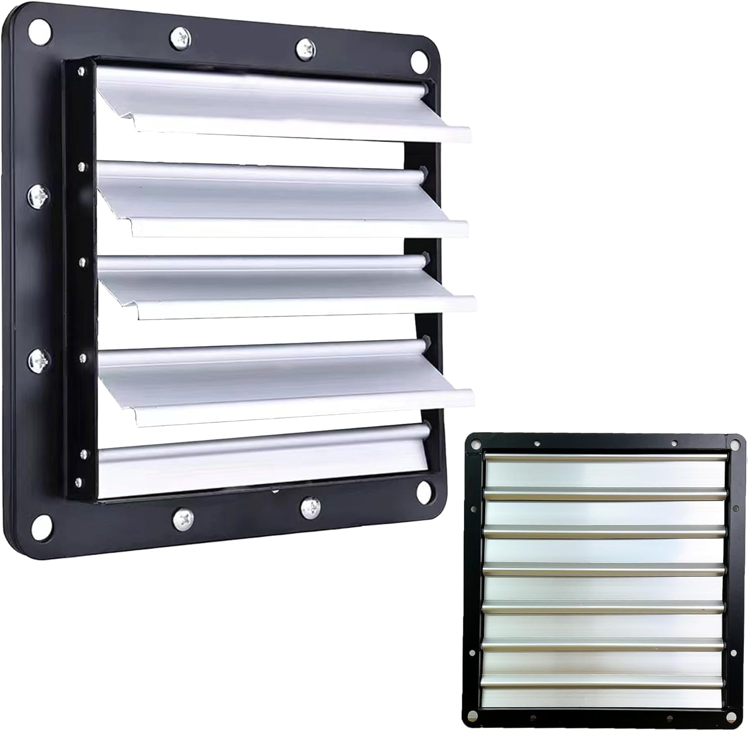 Metal Gravity Louvre Grille Flap Air Vent Shutter for Industrial Commercial Fans (24" /66cm x 66cm) โ image 1
