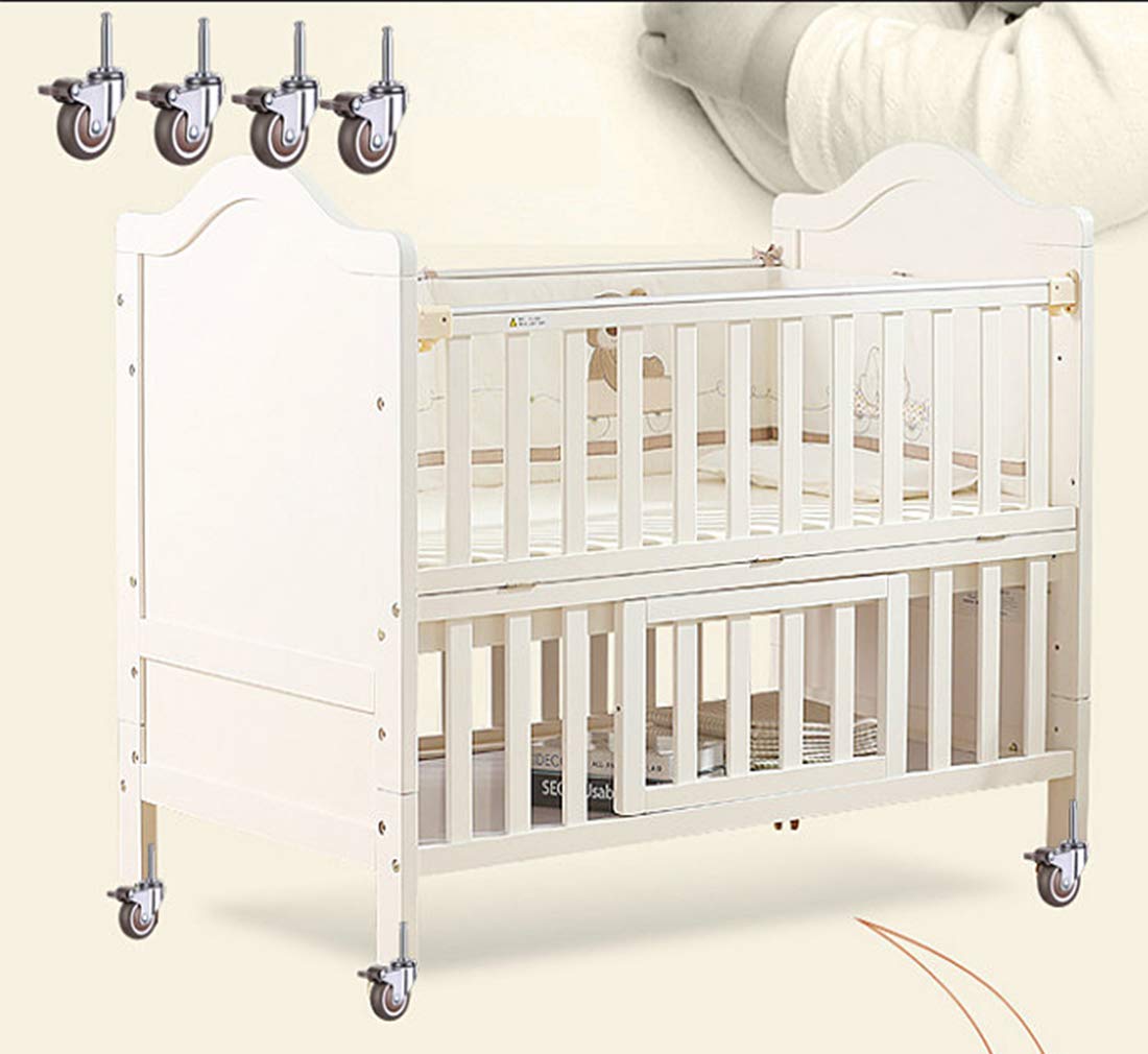Rotella, Rotella Girevole, Rotella con Freno, Rotelle Girevoli, Rotelle in Gomma Mute da 4 Pezzi con Freno, Rotella per Letto per Bambini Rotelle per Mobili Culla Sostituzione Ruota Universa