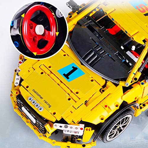 Modbrix Technik Bausteine Auto R-8 GT Tourenwagen,1896 Klemmbausteine – Bild 6