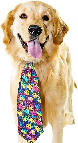 Miniatura 7 de PET SHOW 10 corbatas de Halloween medianas para perros grandes, accesorios ajustables para el cuidado de las fiestas, corbatas para el cuello,