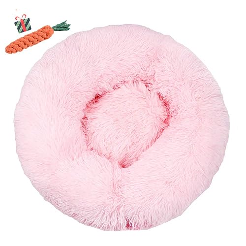 Chickwin Cama Gato Suave Cama Perro Redonda, Mascotas Calentito Cojín Lavable Invierno de Felpa
