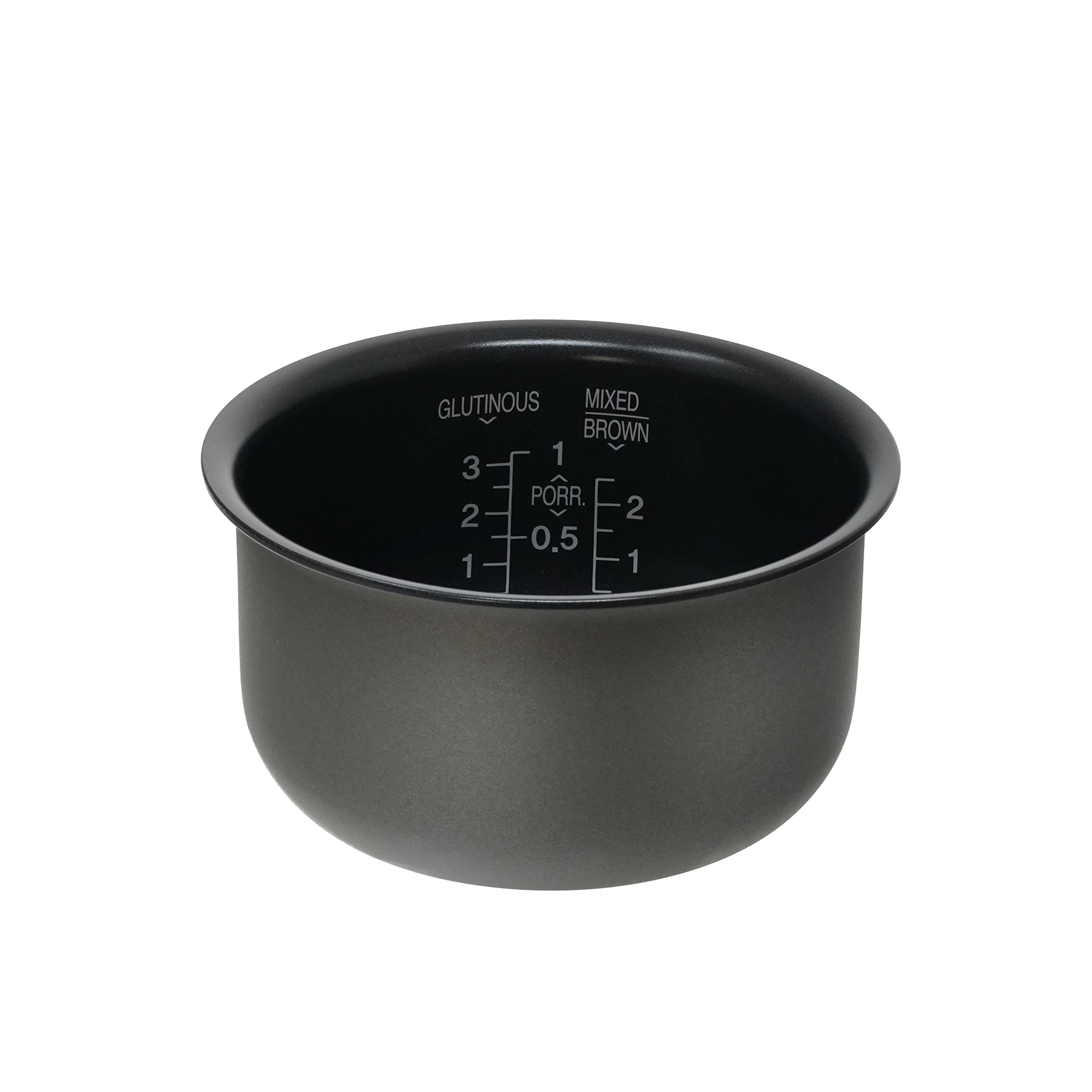 CUCKOO Replacement Inner Pot for Rice Cooker Model CR-0351FR/G, Black, 3 Cups (Uncooked)