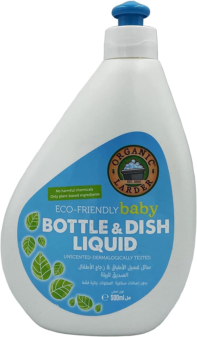 Organic Larder Baby Bottle Dish Liquid 500ml