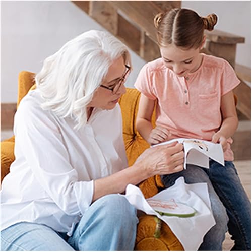 Miniatura 60 de Louise Maelys Kits de bordado de zorro de otoño para principiantes con patrón de animales otoñales, kit de punto de cruz para principiantes, punto