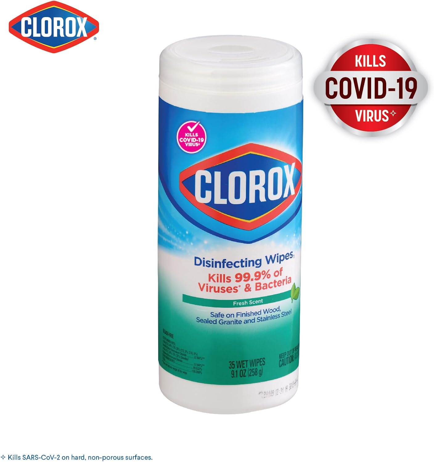 Clorox Disinfecting Wipes, Fresh Scent, 35 Count