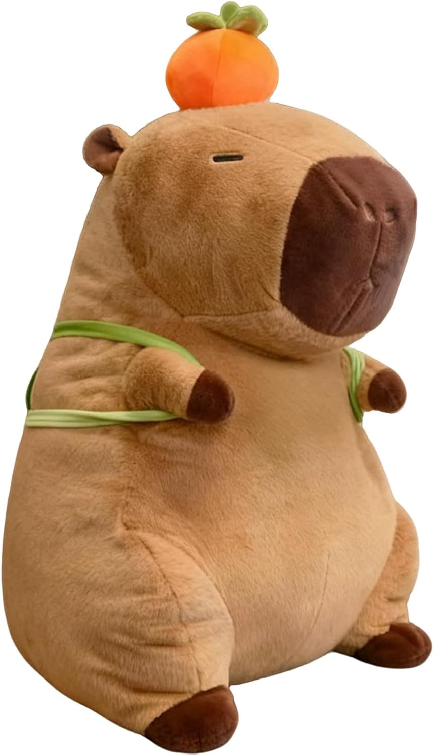 Giant Capybara Plush Stuffed Animal, 32" Jumbo Chubby Soft Stuffed Capybara Plush Toy, Extra Large Big Cuddly Birthday Gift Decoration Plushy for Boys Girls Kids Teens Adults, 80cm/2.62ft