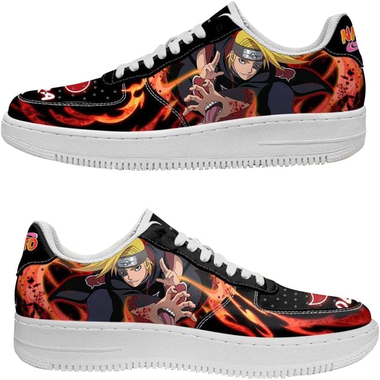 Akatsuki Cool Mens Anime Low-Top Basketball Shoes Fashion Sneakers Cosplay Costume for Adult Unisex