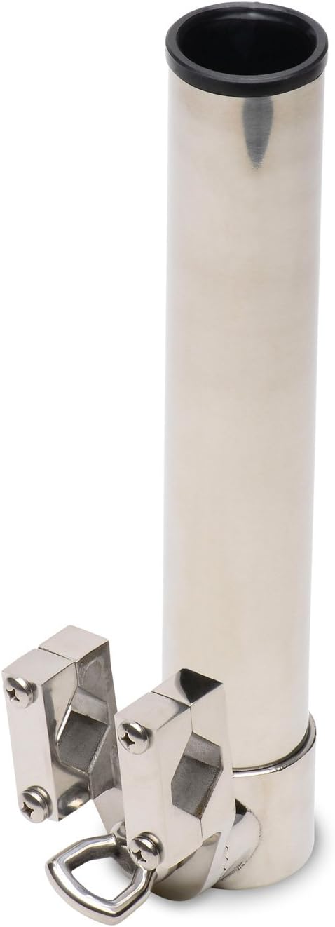 Stainless Steel Adjustable Clamp on Fishing Rod & Pole Holder for Boat,