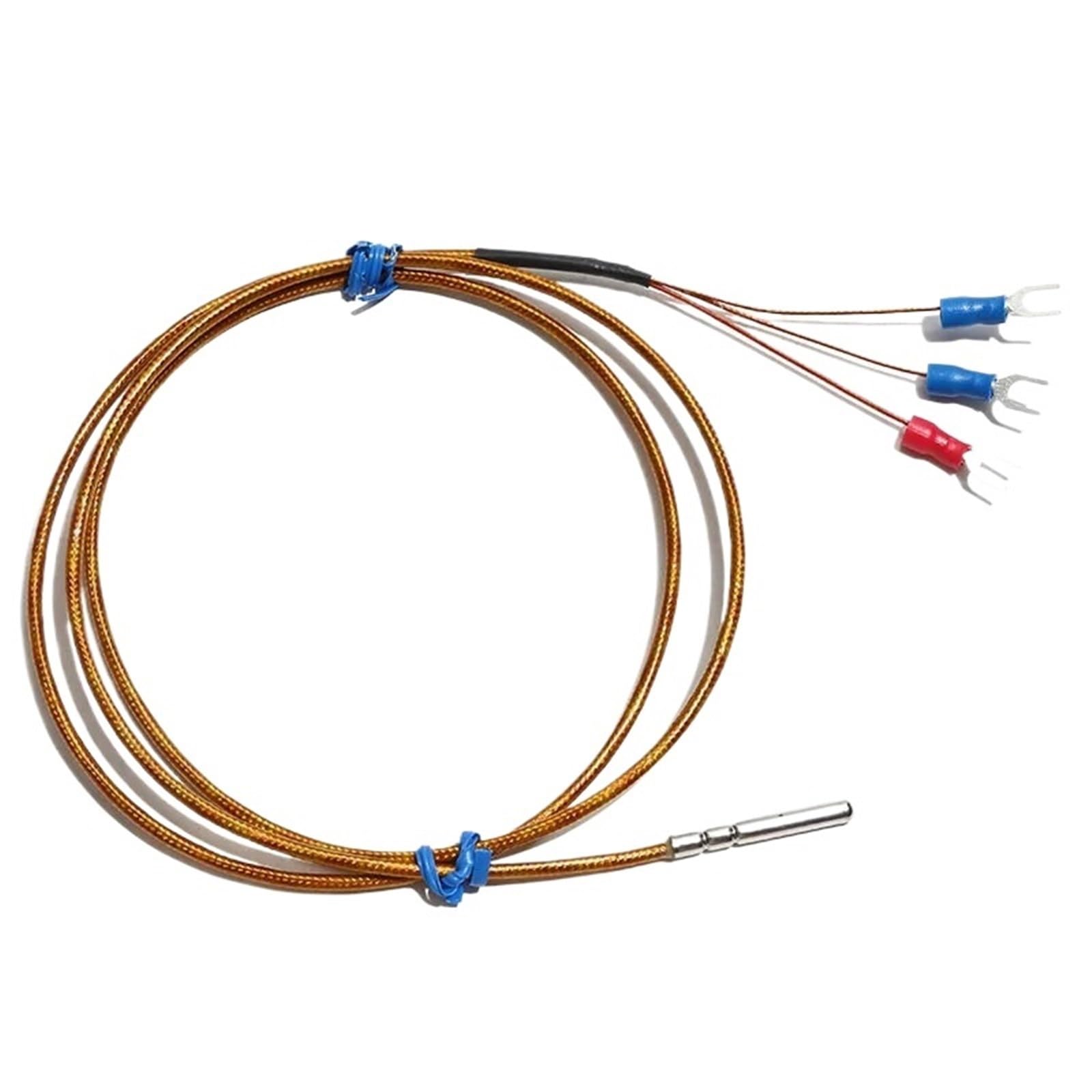 Sensor de temperatura PT100, sonda B/A/AA de 4x30mm, resistencia a 350 °C, Cable impermeable de alta temperatura, longitud de 1M/2M/3M/4M/5M(B,Cable length 4M)