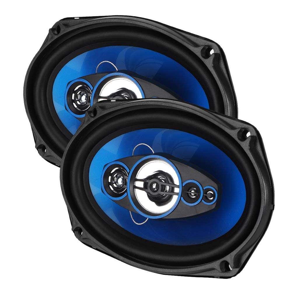 Haut-parleur Coaxial Voiture 4 Ohms - Sensibilité 90 DB, Tweeter à Dôme, 50W - Son équilibré, Installation Facile - 6