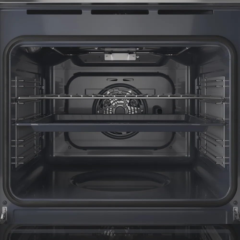 Hotpoint - HAO455CX Four Encastrable Catalyse 71L - Programmes Automatiques, Multifonction, Nettoyage Catalyse, Commande Électronique - Gril Basculant - Classe Énergétique A - Inox