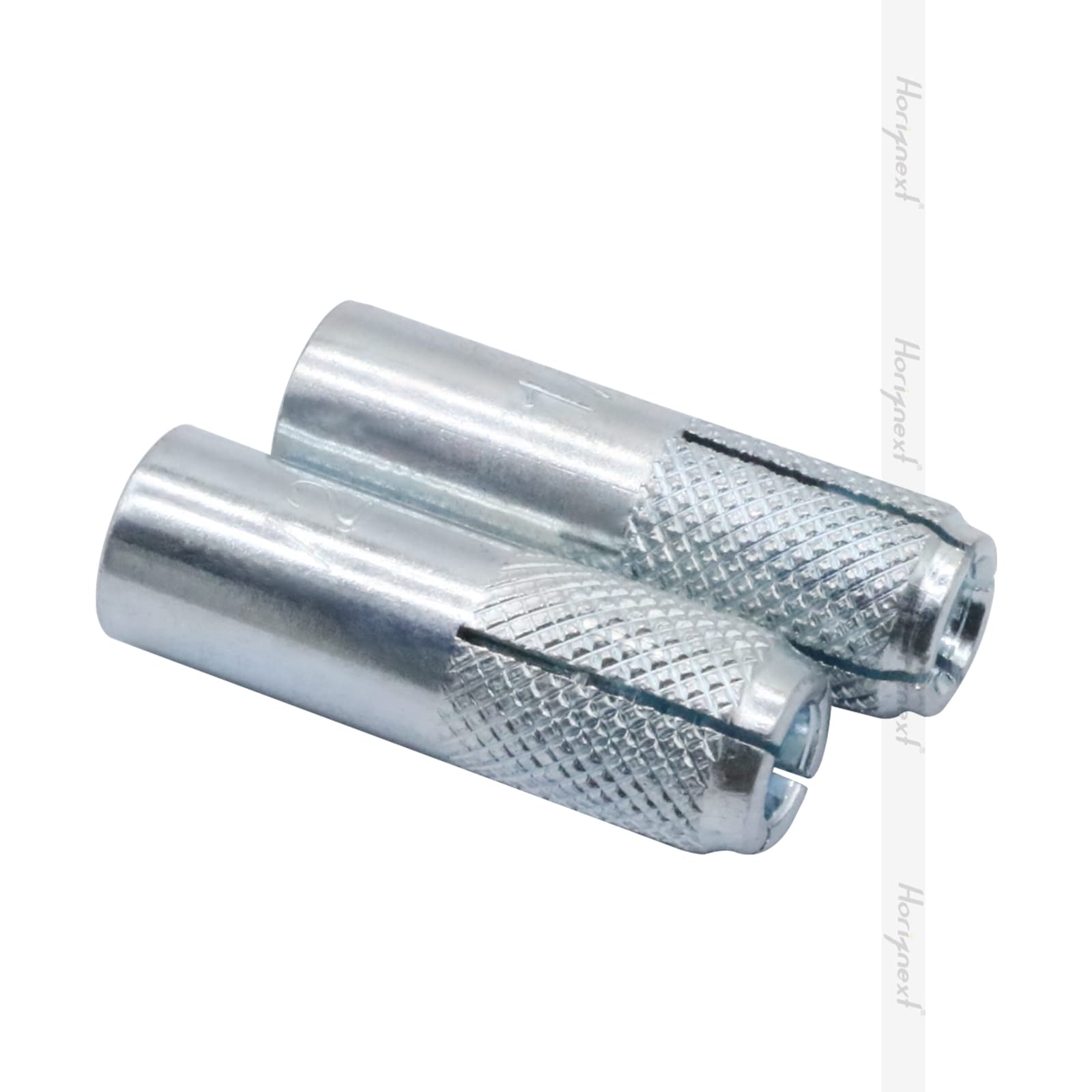 1/2" x 2 inch Drop-in Anchor, zinc-Plated Carbon Steel Expansion Sleeve Screw Bolts kit for Concrete Drywall (50 pcs)