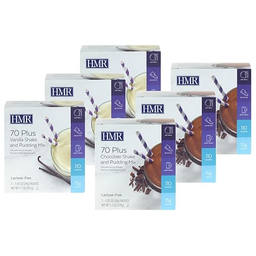 HMR 70 Plus Shake Mix, 36 paquetes de una sola serie (mezcla ChocVanilla), paquete doble