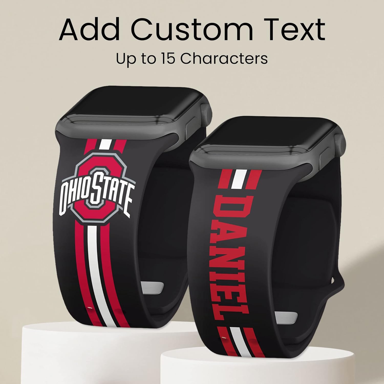 Affinity Bands Ohio State Buckeyes HD NCAA Watch Band Compatible with Apple Watch - All Series