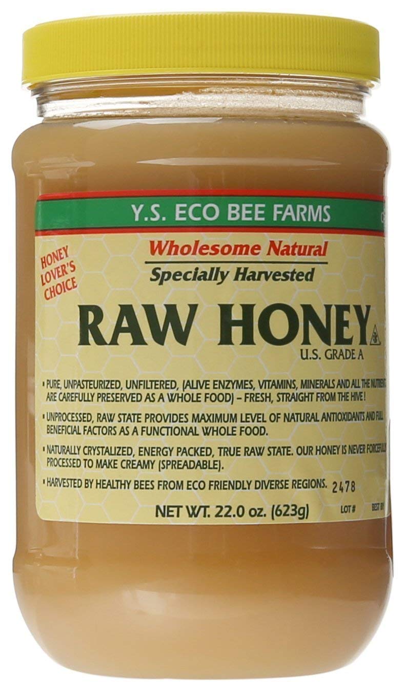 YS Eco Bee Farms Raw Honey - 22 oz (Pack of 6)