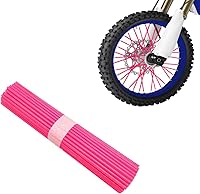 Vista 10 de 72 piezas de cubiertas para radios de bicicleta de tierra, fundas universales para llantas de rueda, decoración y protector de borde de tubo